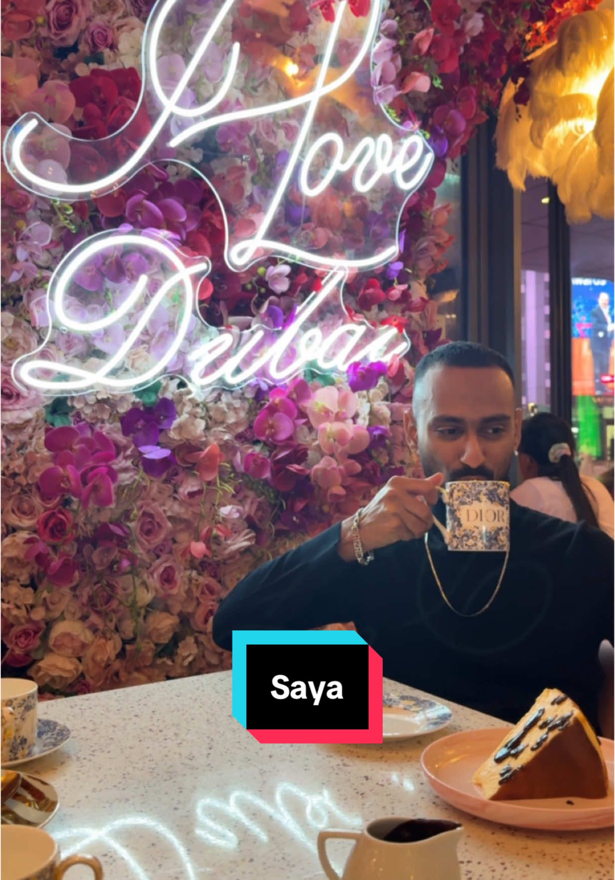 Those Dior mugs 👌👌 @SAYA BRASSERIE | Dubai🌸  @Visit Dubai  #coffeetiktok #coffee #explore #dubai #Lifestyle #vlogs 