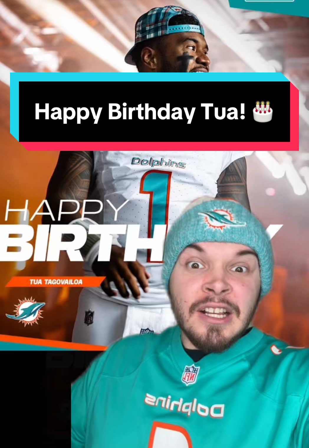 Happy Birthday Tua 🎂 #nfl #nfltrending #nflviral #nflfootball #dolphins 