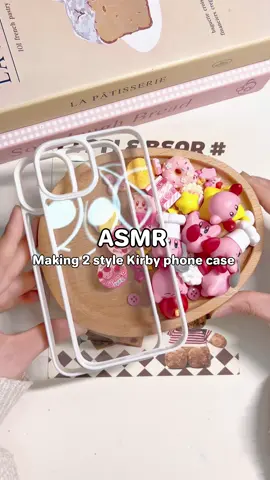 ASMR making Kirby phone case #handmade #DIY #decoden #amikii #asmr #fyp #foryou #decodencase #kirby #decodenphonecase 