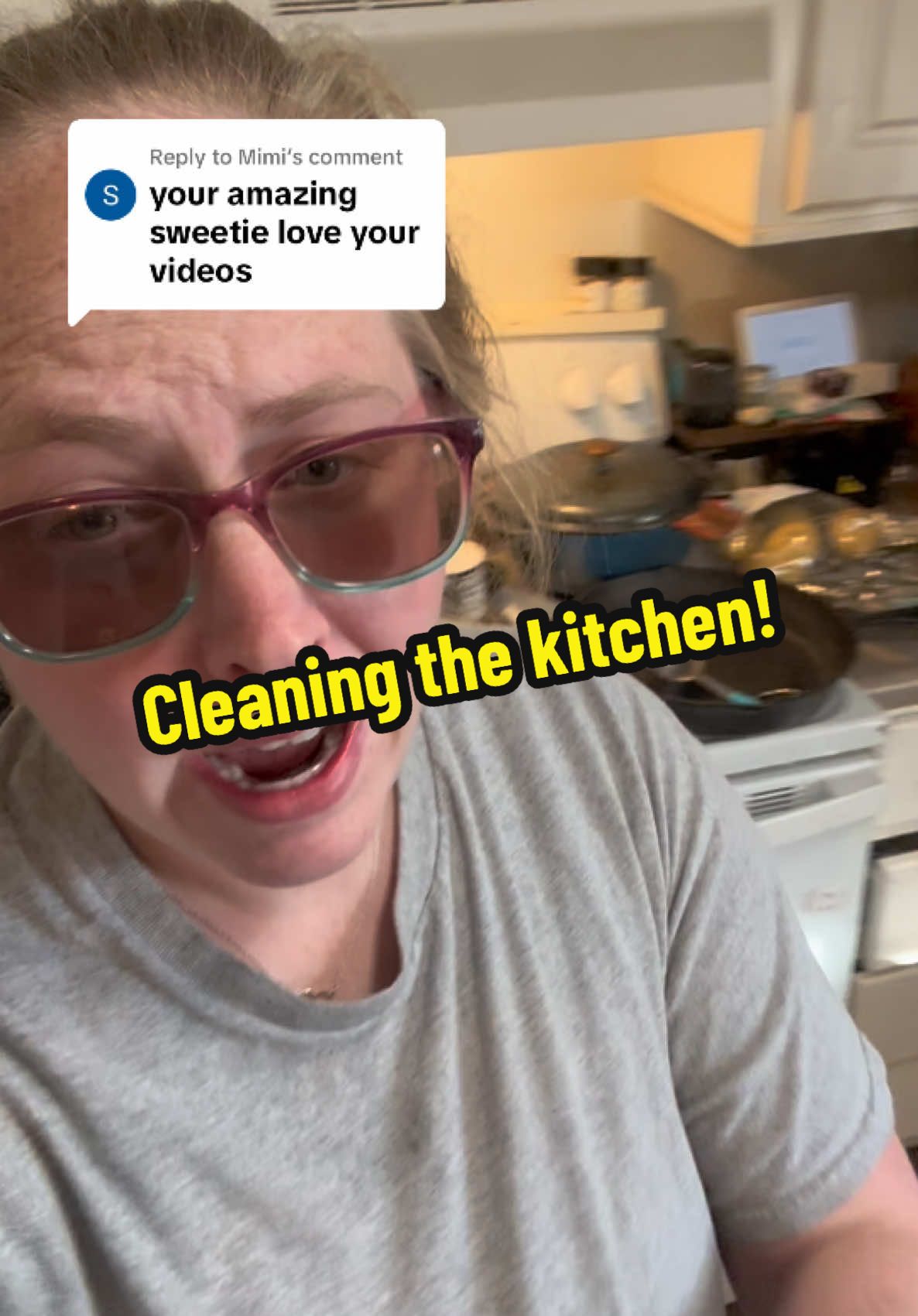 Replying to @Mimi Thank you! ❤️ #messy #messyhouse #messykitchen #realisticmom #stayathomemom #familyof7 #momof5 #busysahmama #toddlermom #normalizethemess #messytiktok #dinnertime #kitchencleanup 