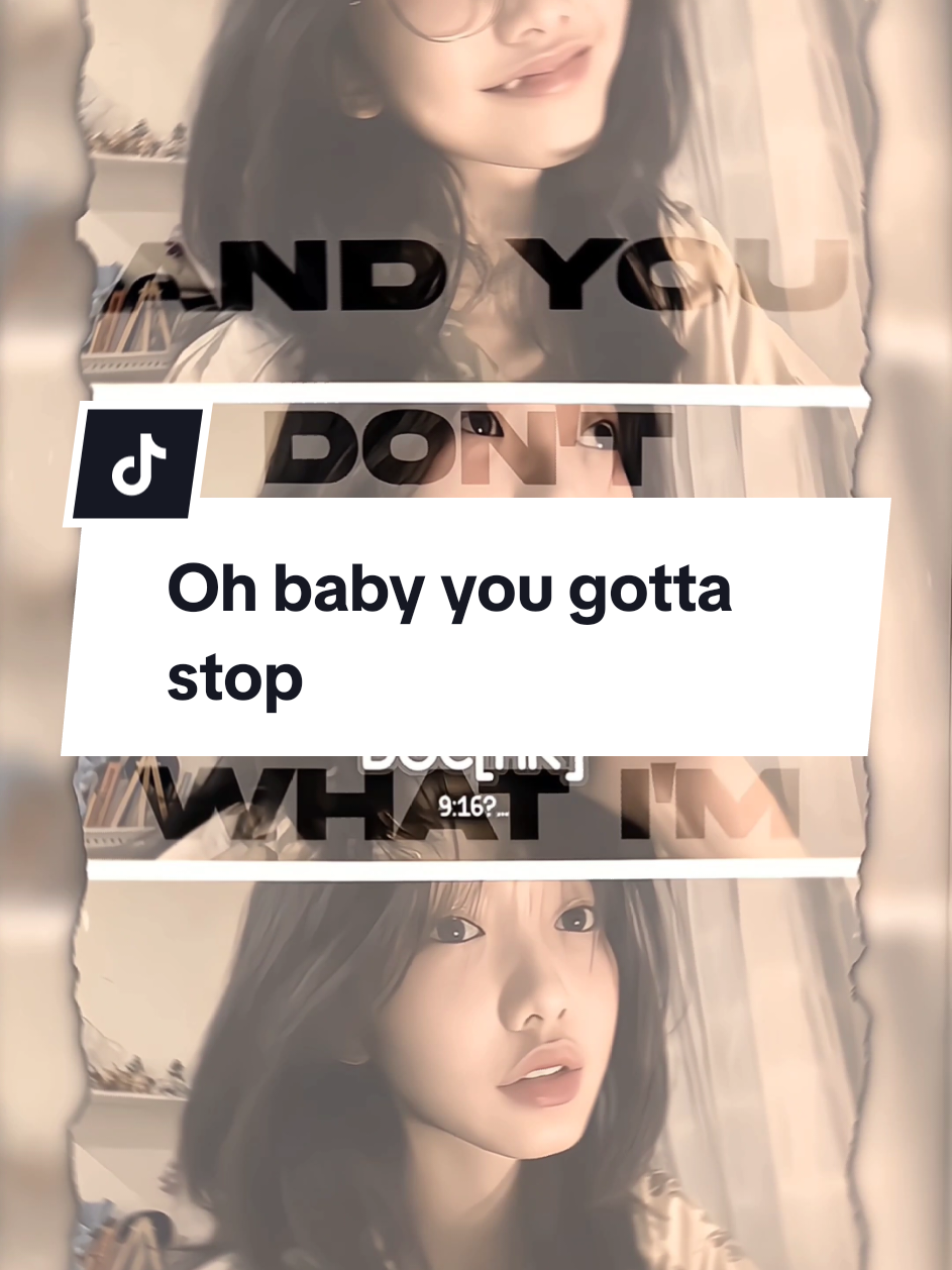 Oh baby you gotta stop (versi #CapCut di logo) #docs611  #olinejkt48  #presetalightmotion  #preset5mb  #trend 