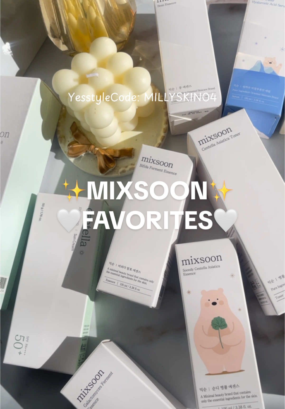 Es real? Mixsoon me envió sus Best Sellers 🐻‍❄️✨🤍 #yesstyleinfluencers #mixsoon #kbeautyskincare #kbeautyproducts #managua #kbeautytiktok #skintok #kbeauty #3essencelayering #skincareroutine #hyaluronicserum #serum #centellasuncream #suncream #soybenmilkpad