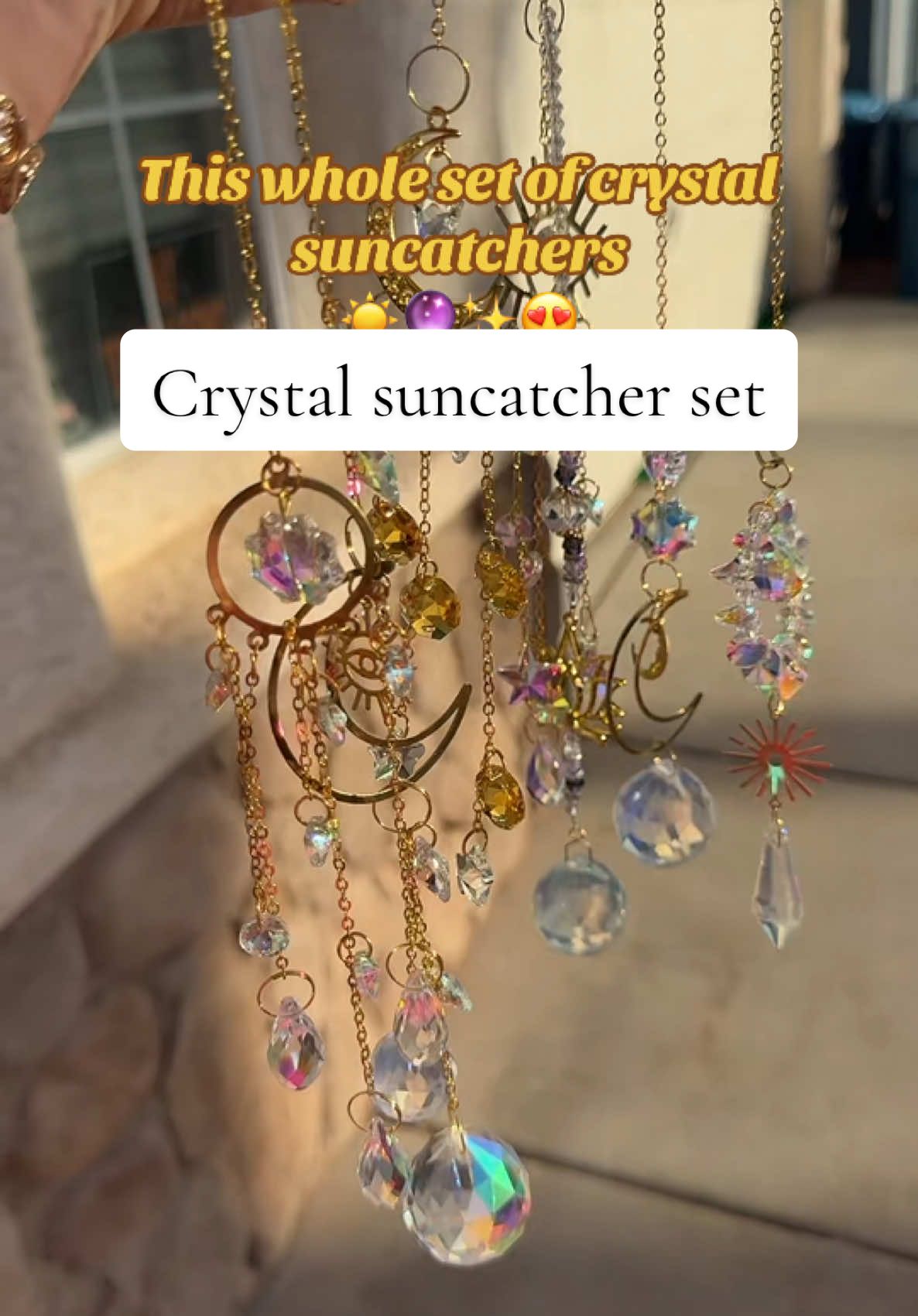 #suncatcher #crystaldecor #roomdecor #crystaltok 