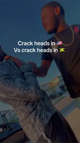American crack heads vs Caribbean crack heads 😂#caribbean #jokes #usa #fyp 