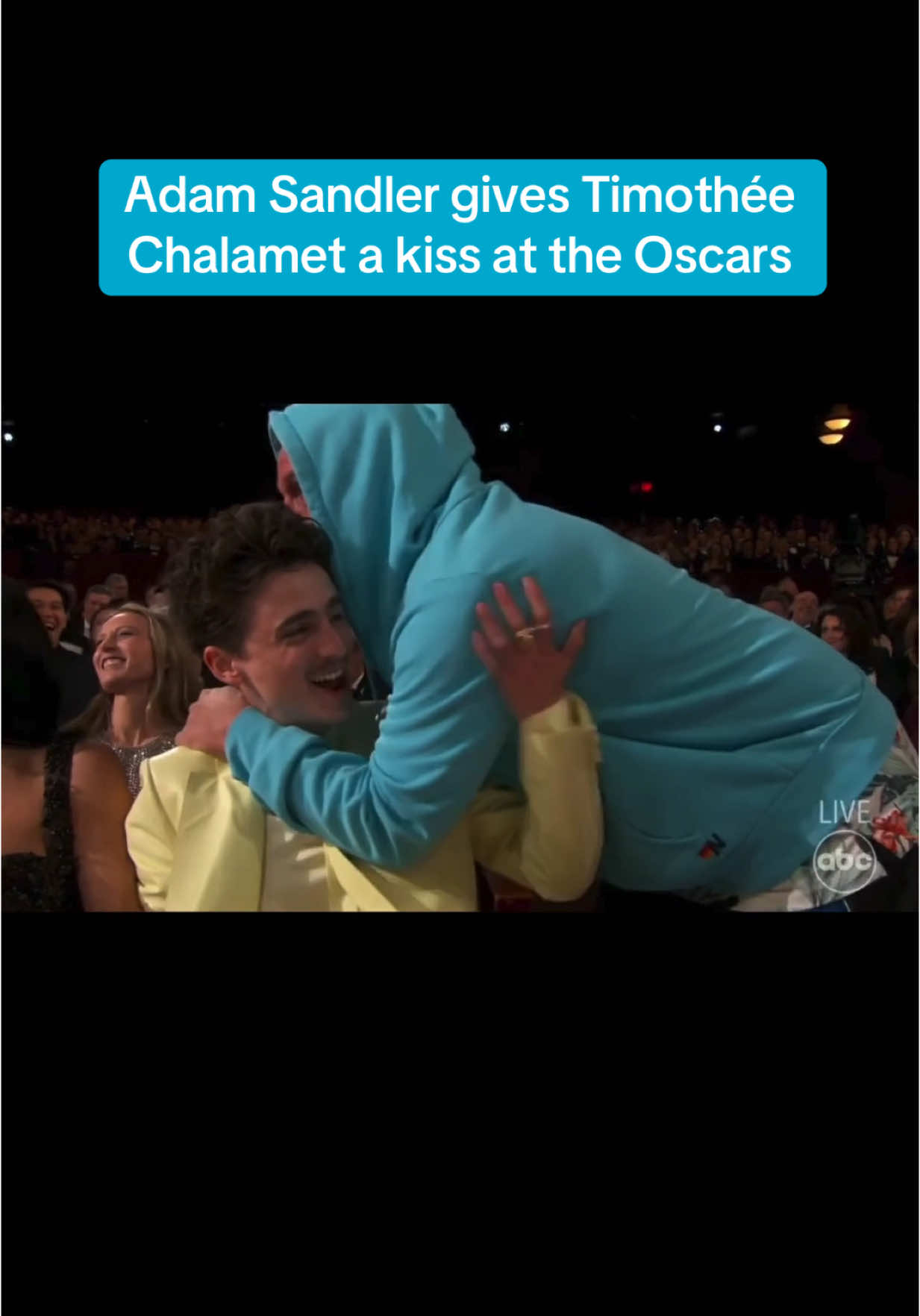 Adam Sandler: “One more thing… Chalameeeeet” #Oscars 