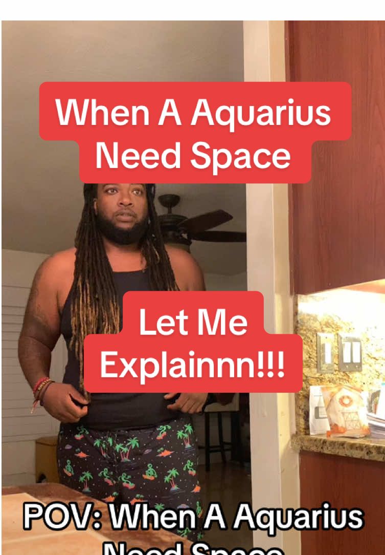 When A Aquarius Need Space #fyp #aquarius 