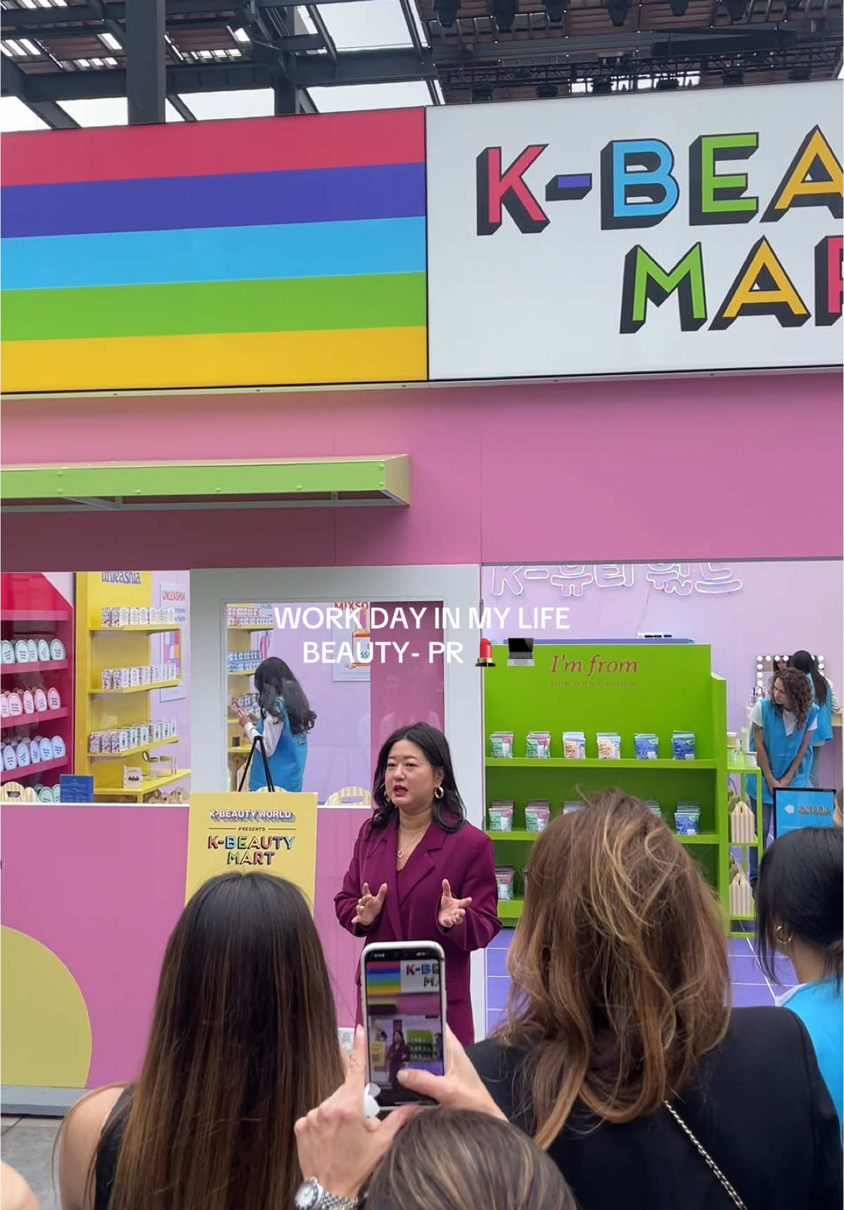 I love my pink collar job #pinkcollarjobs #publicrelations #beautyPR #marketing #dayinmylifevlog #centurycity #kmartpopup #kbeauty 