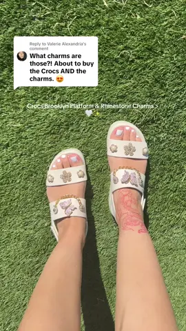 Replying to @Valerie Alexandria the color of the sandals is stucco and I linked the charms! #crocs #crocssandals 