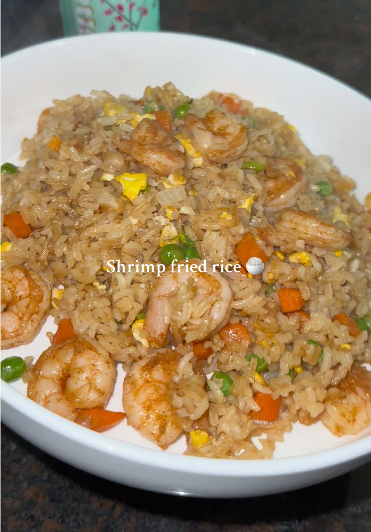 Shrimp fried rice for dinner 🍽️  #DinnerIdeas #shrimpfriedrice #Recipe #foryou 