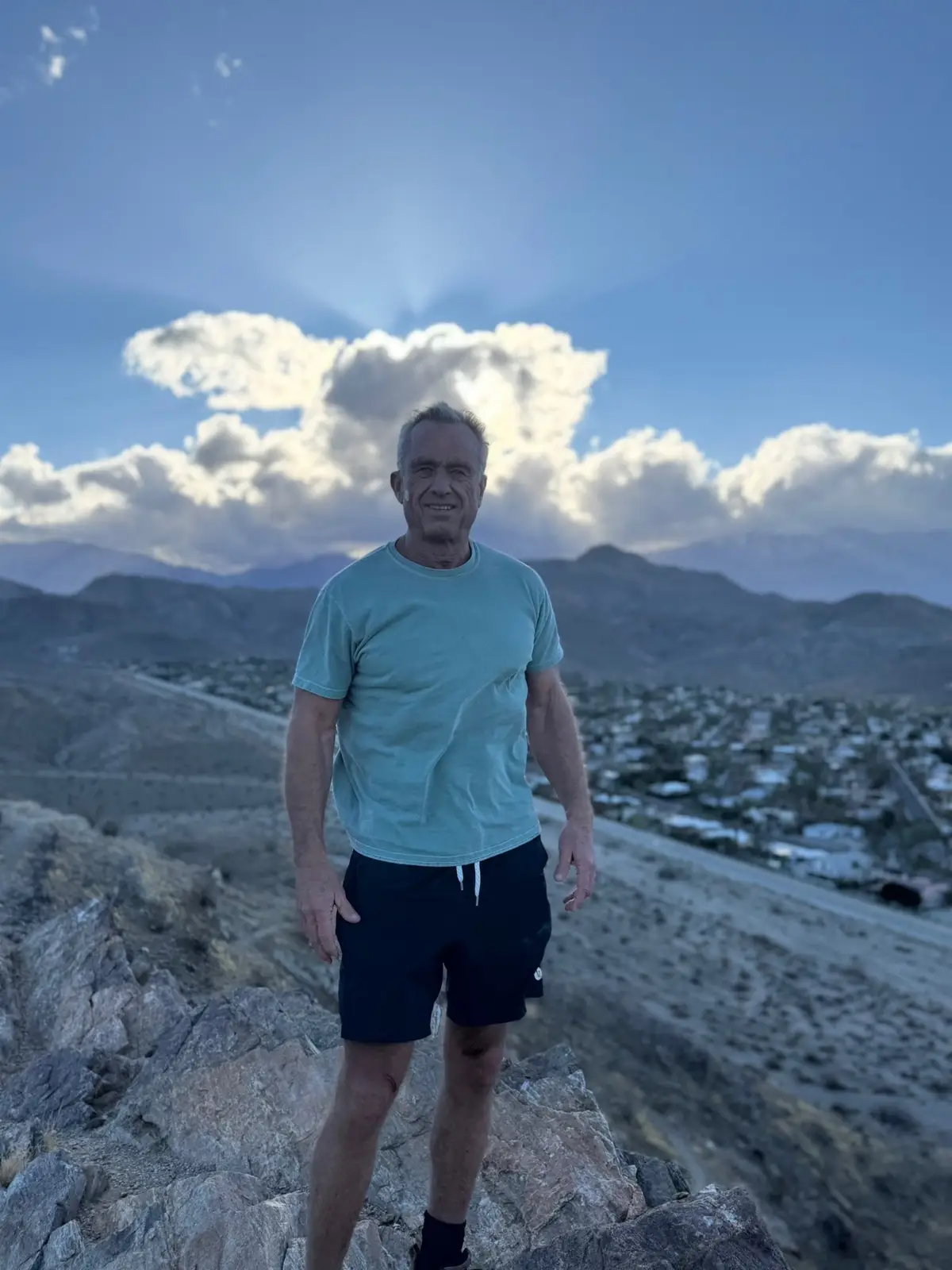 Afternoon mountaineering above Coachella Valley.