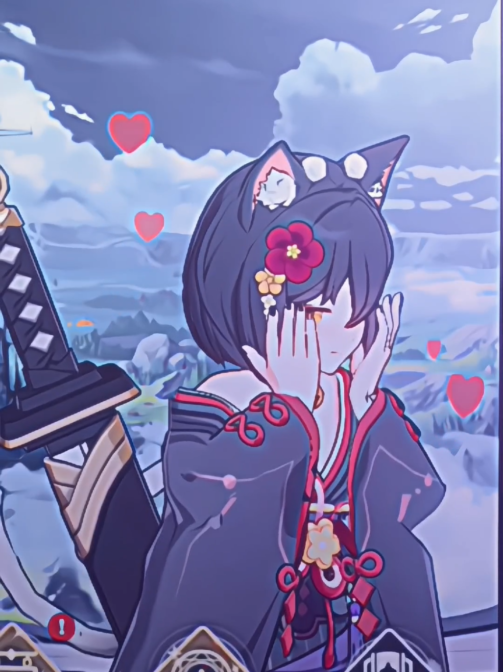 #partofcsc kuroo chan 😺#outerplane #gameanime #neko #kuro #anime #fypシ゚ 