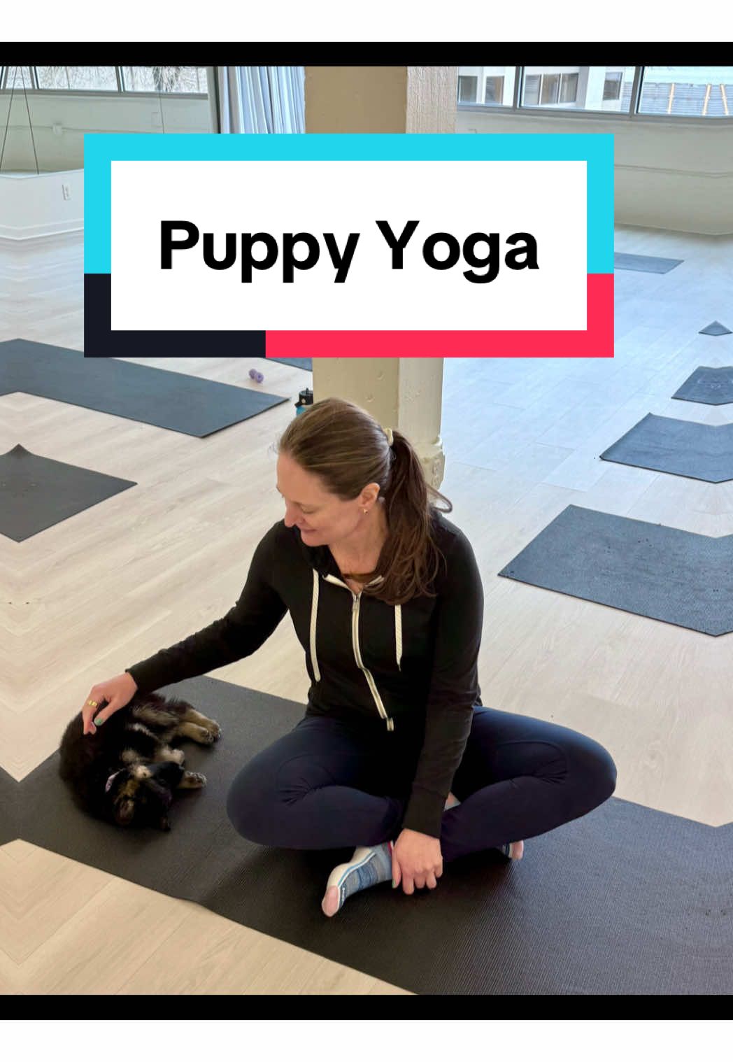 I will require puppies at yoga from now on 🐶❤️ @Puppies & Yoga US 