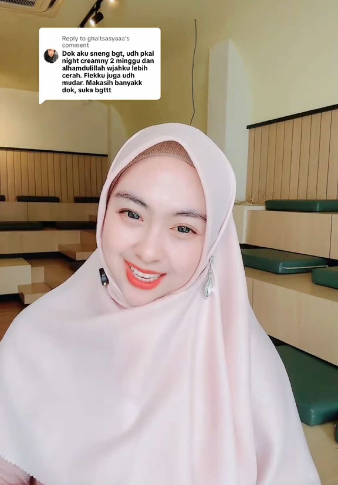 Replying to @ghaitsasyaaa Masyaallah, Alhamdulillah ikut seneng banyak yg kulitnya makin sehat karena Night Cream Reglow 🤗 Yuk samaan biar makin sehat dan glowing di bulan Ramadan ini 😍 #SaatnyaReglow 