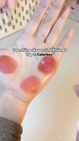 màu vừa xinh vừa lì😗#viral #xh #colorkey #son #unboxing#soncolorkey #sonxinh  #goclamdep #fyp 