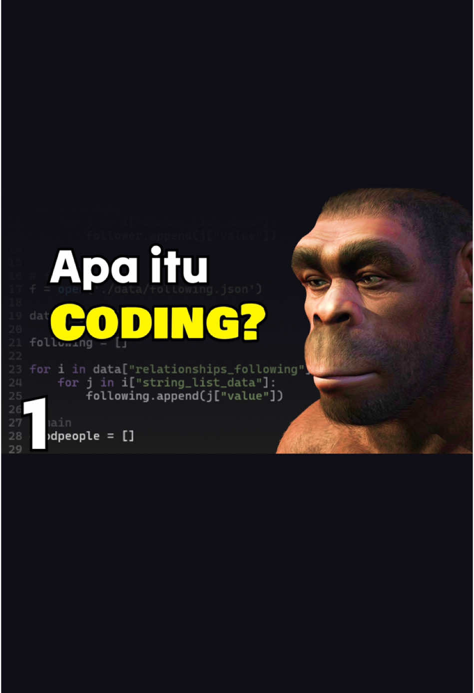 Apa itu programming? Ini adalah penjelasan singkatnya. Ini merupakan video pembuka series Belajar Coding dengan menggunakan Python. Kita akan belajar programming dengan topik yang penting2 saja akan gw jelaskan secara singkat dan mudah dimengerti (mudah-mudahan) #code #coding #programming 