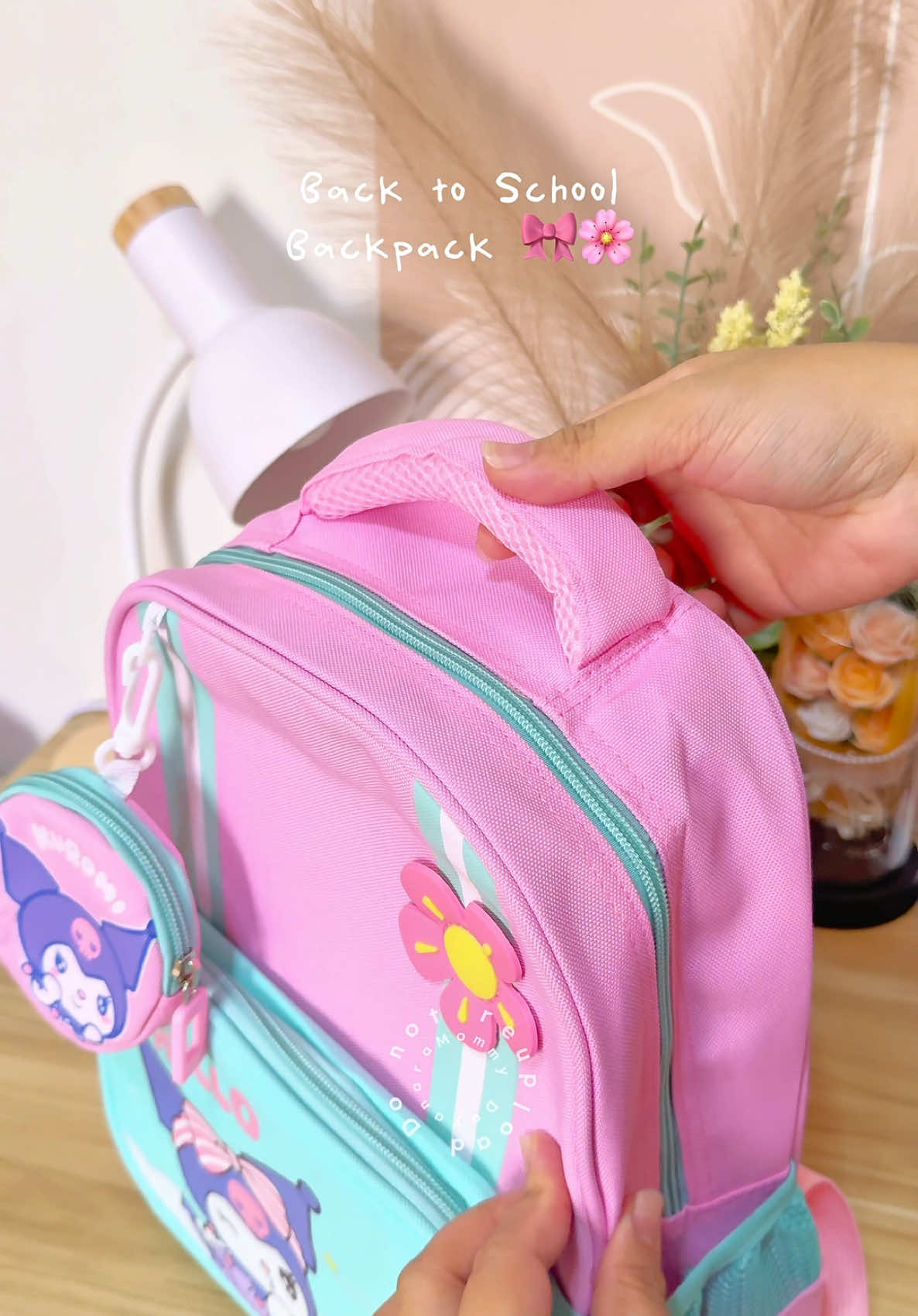 Ang ganda ng quality neto!  #kuromibackpack #backpack #kidsbackpack #kidsbag #backpackforkids #backpackforschool #schoolbackpack #kuromibag #schoolbagforkids #kindergartenbackpack #bags #fyp #backtoschool #kuromi 
