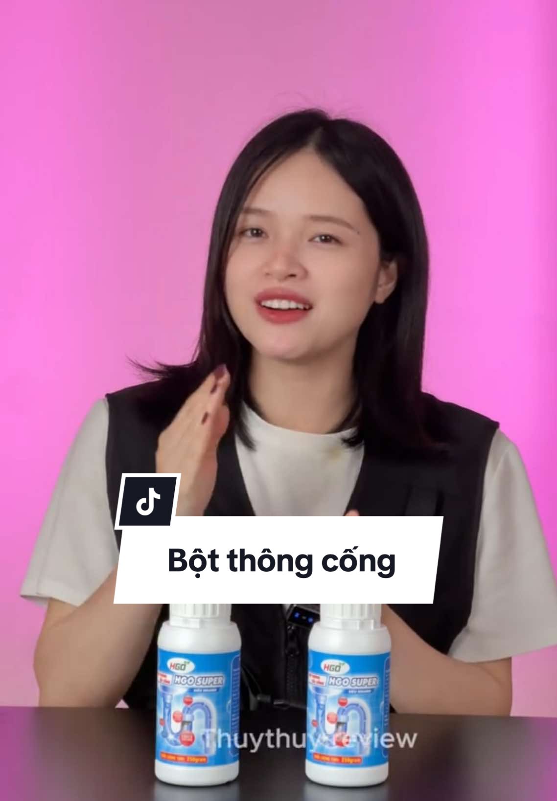 Test thử bột thông cống và cái kết ...  #thuythuyreview #review #botthongcong 