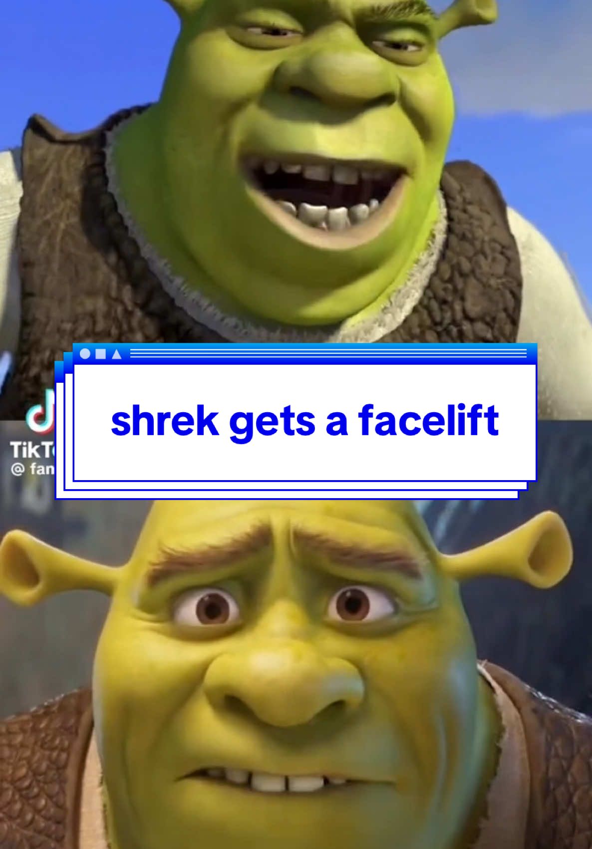 I think yall are bored in the house over Shrek’s well-earned facelift. 