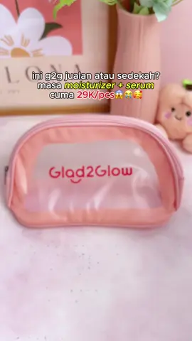 ✨Tampil glowing tanpa bikin kantong kering😋 2pcs Glowing Set satuannya murce abis buat perawatan ala salon di rumah🩷🥹 Checkoutnya di Tiktok Live G2G sekarang yaah! #g2g #5pcsglowingset #kulitkusam #mencerahkan #niacinamide 