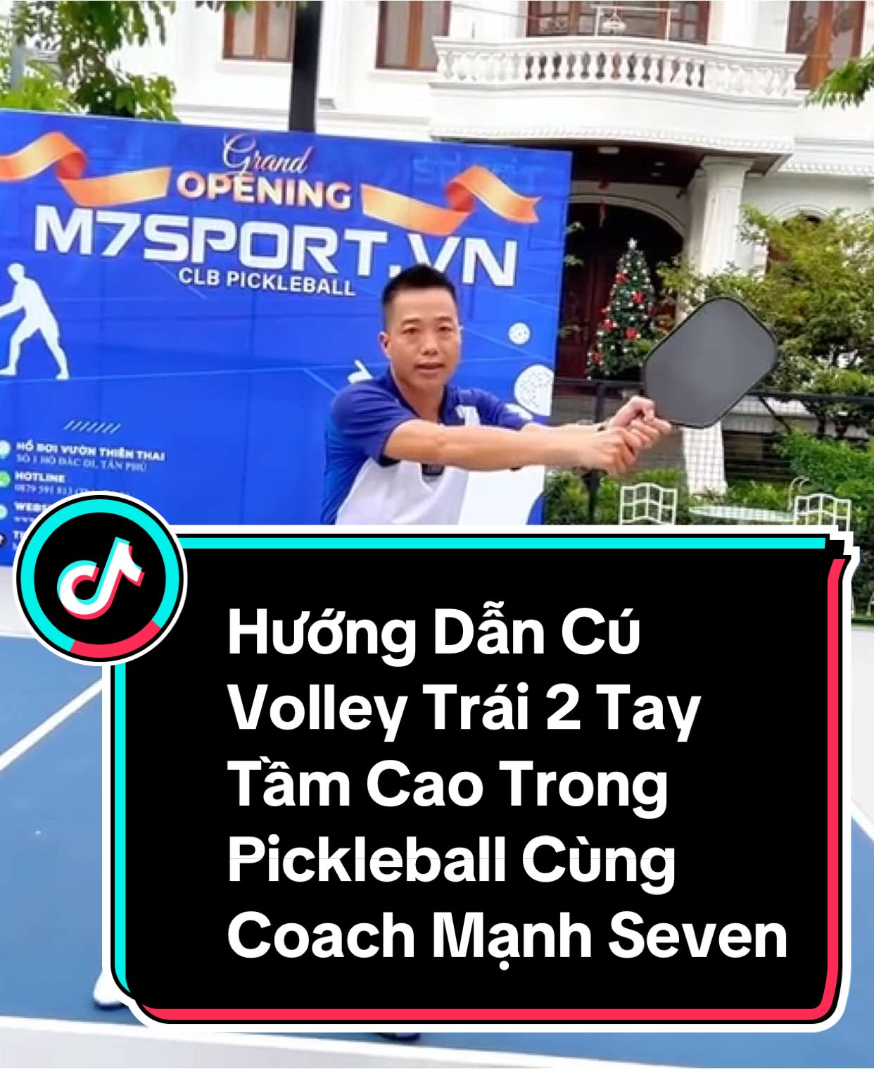 Hướng Dẫn Cú Volley Trái 2 Tay Tầm Cao Trong Pickleball Cùng Coach Mạnh Seven #pickleball #pickleballvietnam #pickleballvietnampro #trend #volley #backhand 