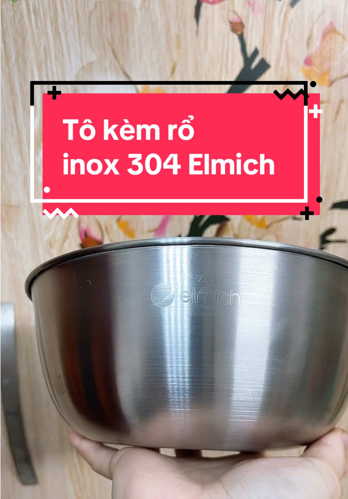 Hằng Check#Gia dụng Elmich#Tô kèm rổ inox 304