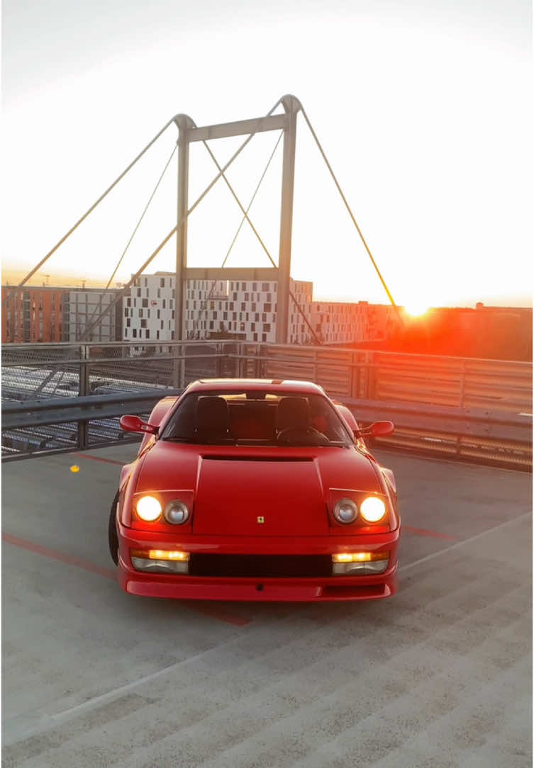 Testarossa x Sunset 😍 #ferrari #testarossa #cars #carsoftiktok #fy #fyp #viral #sun