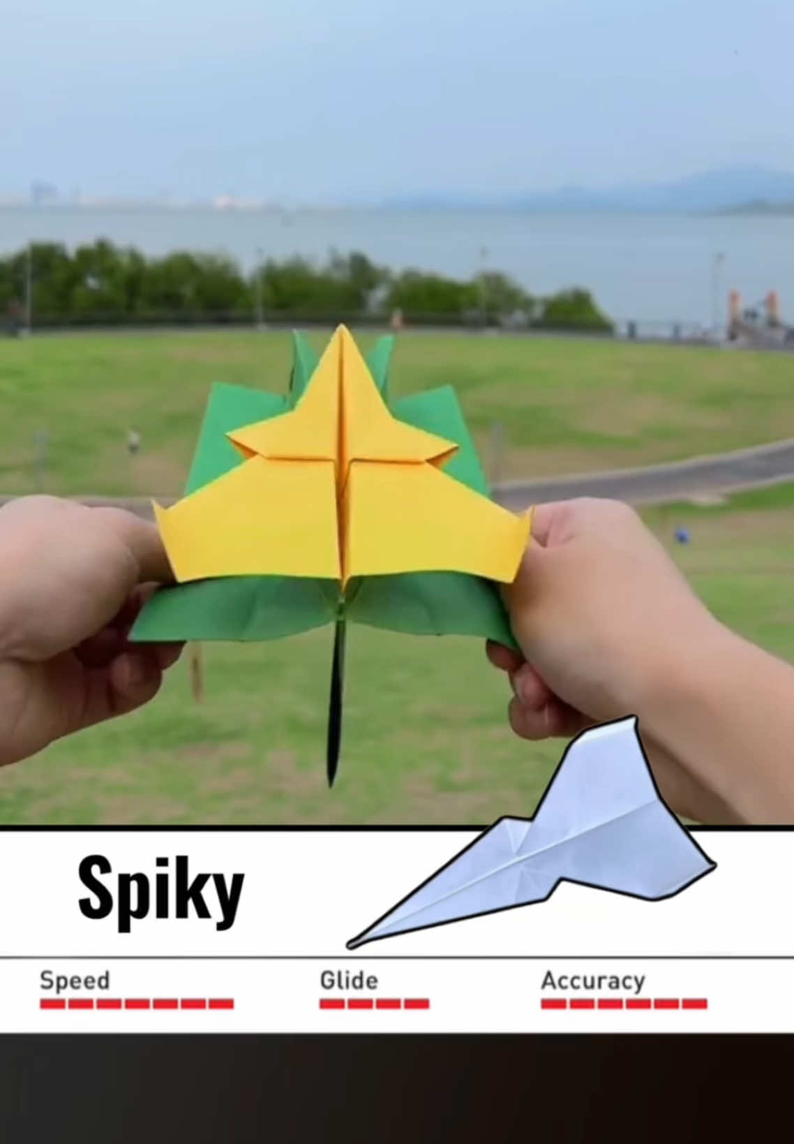 How to Make a Paper Airplane that Fly Over 500 FEET EASY - Supper airplane Spiky 🚀 #vvvreview #papercrafts #origami #DIY #handmadeplane #paperplane #paperairplane 