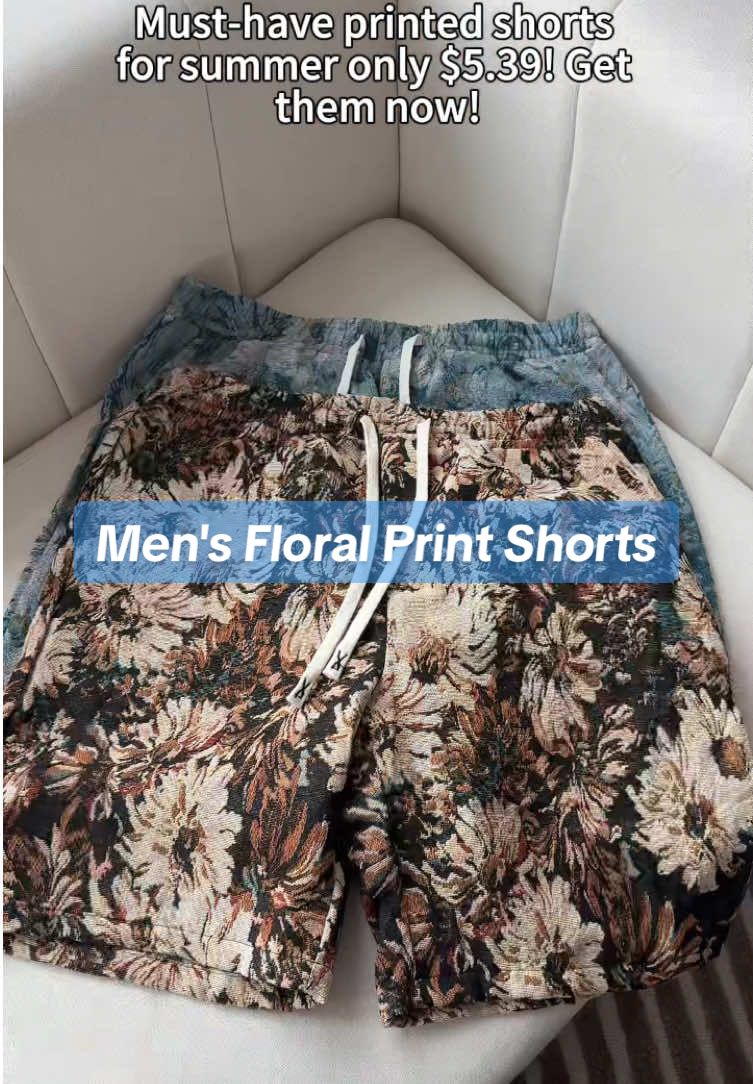 Men's Floral Print Shorts #shorts #tiktokshopspringglowup #spotlightfinds #summeroutfit #summershorts #dailyfashion #mensfashion 