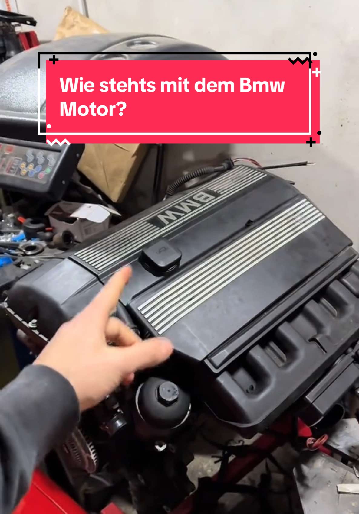 Wie sieht denn der Bmw Motor aus? #auto #tuning #bmw #civic #e46 #motorschaden #motor #umbau #werkstatt 