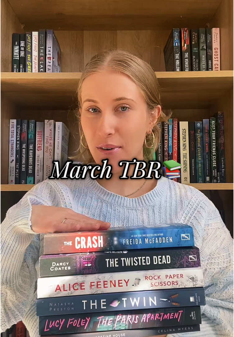 March TBR📚 #March #Marchtbr #book #BookTok #bookrecommendations #bookrecs #read #reading #readingrecs #freidamcfadden #darcycoates #lucyfoley #natashapreston #celinaspookyboo #alicefeeney #horror #thriller #tbr #horrorbooks #thrillerbooks #newbooks #newbook #readwithme #toberead #Inverted 