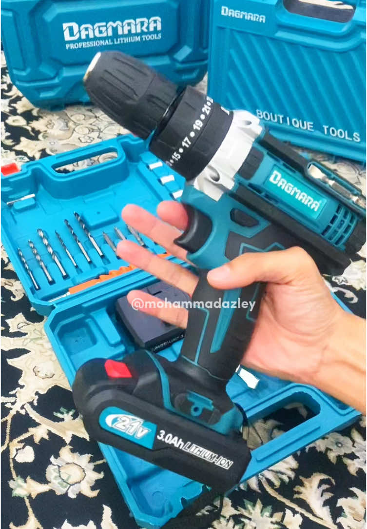 Impact hammer drill ada 3 mode full accessories boleh tebuk dinding kayu besi. Datang dengan 2 battery & warranty 🔥🔥 #cordless #drill #impactdrill #hammerdrill #cordlessdrill #powertools #tools