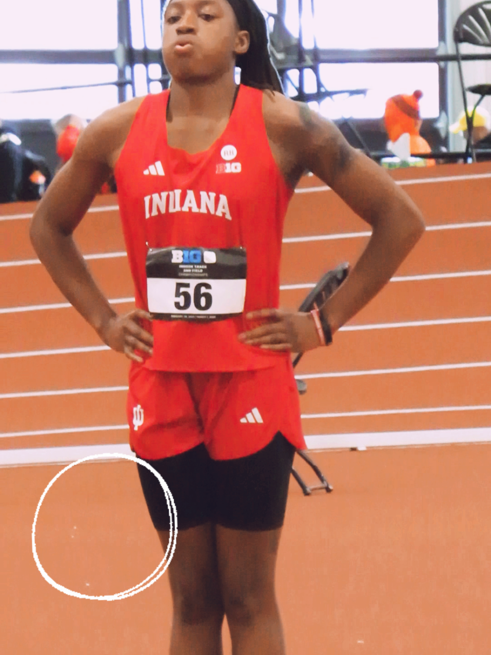 Mahogany Jenkins of Indiana #bigten #trackandfield2k25 #trackandfield #trackgod2k25 #trackgod2k25 #big10indoor2k25 #hoosier #indiana 