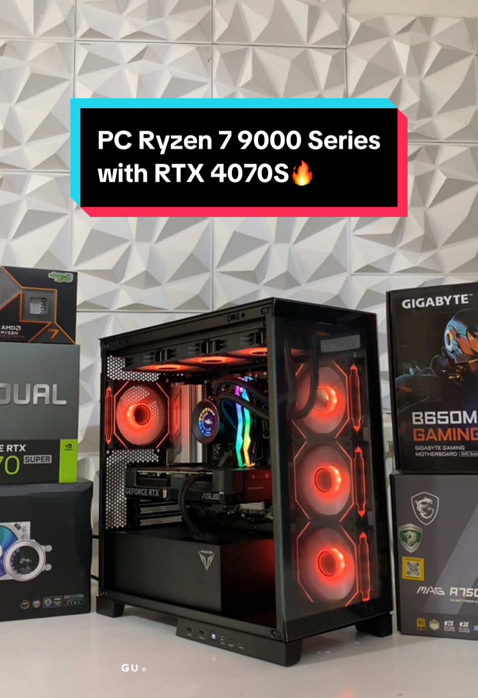 Terimakasih Kepada Kak Johan  Sudah mempercayakan perakitan pada toko kami Spesifikasi : AMD Ryzen 7 9700X Gigabyte B650M Gaming Plus WIFI KYO SAMA T360B ARGB AIO Liquid Cooling 360mm AIO 360 RAM TEAM T-FORCE DELTA RGB 32x2 (64GB) DDR5 6000Mhz ASUS DUAL RTX 4070 Super OC 12GB GDDR6X SSD ADATA LEGEND 900 1TB GEN4 NVME MSI MAG A750GL PCIE5 750W 80+ GOLD FULL MODULAR PRIME A-Q BLACK Fan KYO InfinitiX PL120 Fan ARGB Reverse Black Harga 30 Jutaan - Gudang Komputer Semarang - Pemesanan Bisa Cek Link di Bio. Alamat : Jl. Jatingaleh III 37-43B, Jatingaleh, Kec. Candisari, Kota Semarang #gudangkomputersemarang #rakitpcsemarang #tokokomputer #intel #amd #rakitanpc #rakitan GK23022025-0240