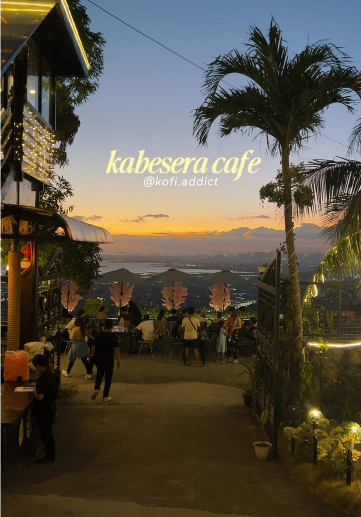 Ganda ng view dito!! Sunsets + City lights!! 📍Kabesera Cafe — Eastridge Village, Angono, Rizal ❤️  Honest Review:  ☀️ the view is amazing, like super amazing :(( It felt like a breather!! i recommend visiting from sunset to night to see the city lights too!! 🍝 For food, my father and I ordered silog meals. They tasted just like how silog meals should be, so it was okay for both of us—no bad comments! My sister ordered pasta, and although it wasn’t bad, something could be added to improve it. The coffee was also okay compared to other overlooking cafés in Rizal. 💸 As for the prices, they’re on the pricey side! I guess you’re really paying extra for the view. The staff was accommodating, although we waited about 30 minutes for our orders. But given the number of people (around a hundred), it didn’t matter that much—we just spent the time appreciating nature, taking pictures, and having a great family moment. ‼️One thing I didn’t like was the entrance fee to Eastridge Village, the popular village in Rizal with lots of overlooking spots. For a four-wheel vehicle, they charge ₱100, ₱50 for motorcycles, and ₱30 for bikers. Isn’t ₱100 too much? Haha. As someone who has been here multiple times and knows that entrance used to be free if you showed your receipt, it’s quite shocking. 😍 Overall, still a great experience! The views really add 10,000x to the experience!! 🥰☀️ #cafe #OverlookingView #Rizal #AngonoRizal #WhenInRizal #motovlogger #roadtrip #citylights 