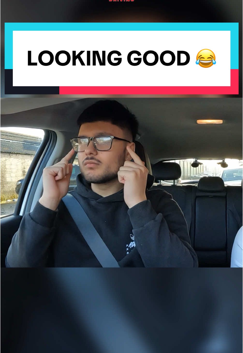 HE WAS MAKING SURE HE WAS LOOKING GOOD FOR THE CAMERAS 😂 