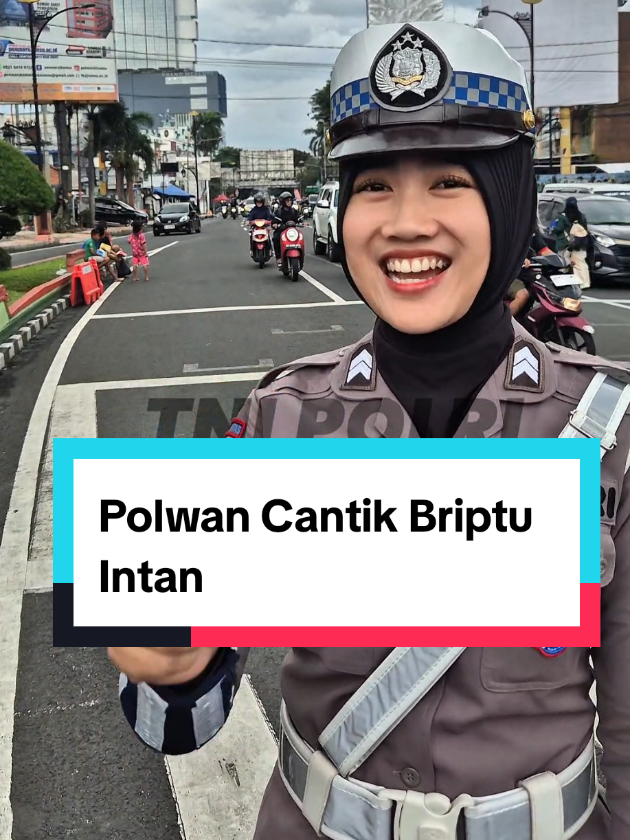 Polwan Cantik Satlantas Polresta Bandar Lampung Briptu Intan ketika di Adipura#polresta #polisi #fyp #bandarlampung #lampung 