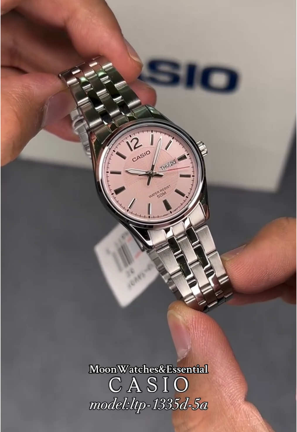 Casio Women's pink dial 🩷 #LTP1335D 30mm Stainless Steel Band 50-meter water resistance ✅️Brand New/Legit 📦COD/COP Accepted with minimum DP 🛒To order Dm/Pm us directly.  ✈️We do shipping via LBC 🛵Same day deliver via LALAMOVE. #casio #casiowatches #casiopinkdial #casiowatch #casiowatchesph #fyp #fypage #trend #foryoupage #foryoupageofficiall #trending #fypage 