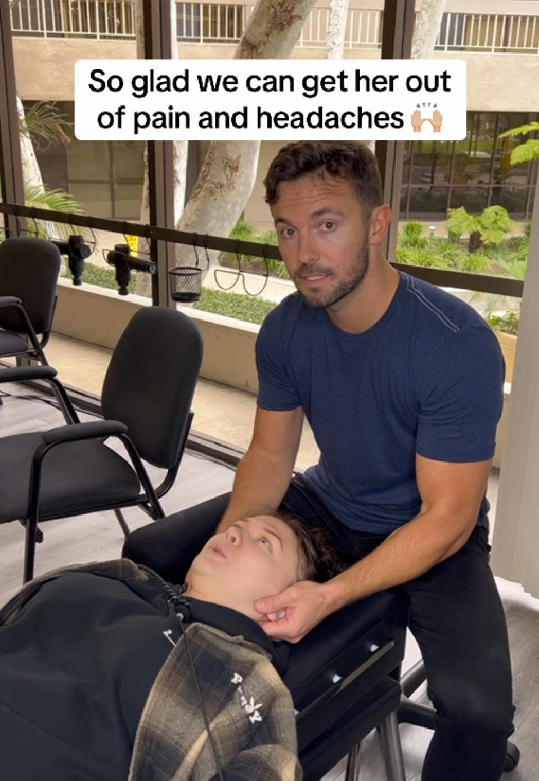 Great start to her wellness journey #chiropractor #fyp #adjustment 
