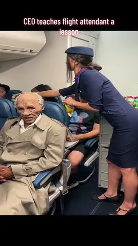 CEO teaches flight attendant a lesson  #fyp #foryoupage #viralvideo #trending #usa 