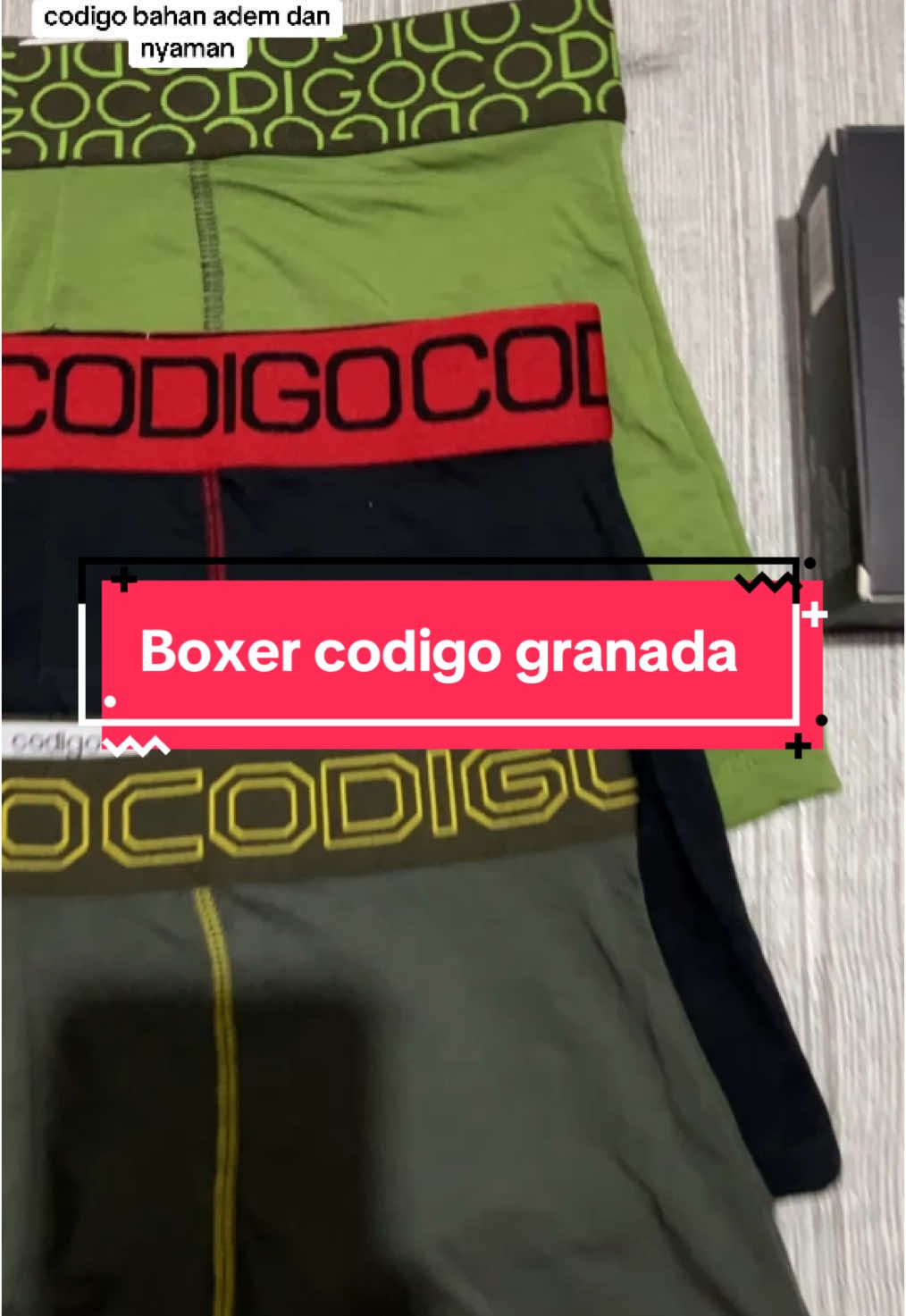 Celana dalam pria dewasa model boxer merek codigo bahan adem dan nyaman #boxercowok #celanadalammodelboxer #boxercodigo #ramadhanekstraseru #fypシ゚ 