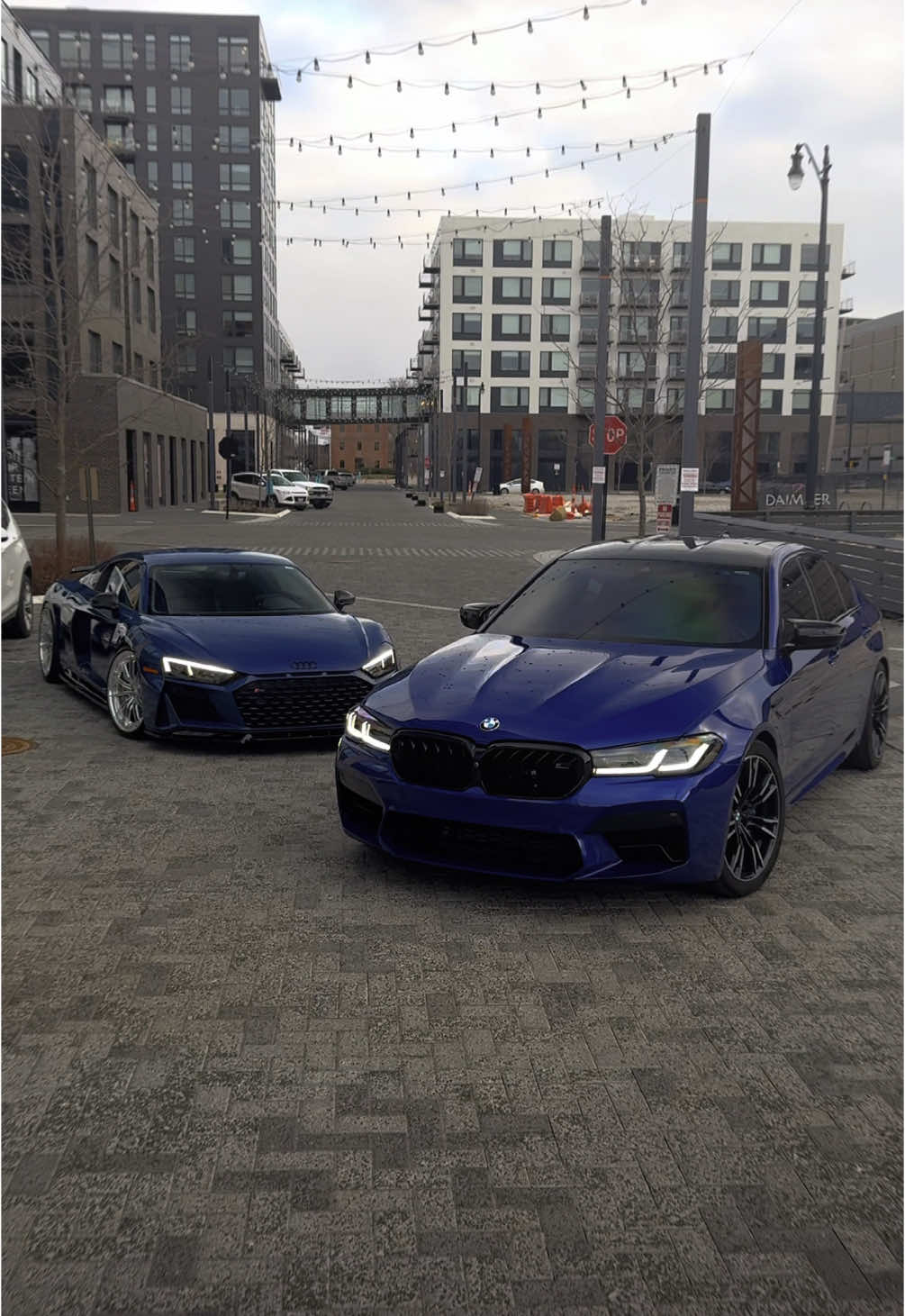 Double trouble 👀 @motivoforged #cars #carsoftiktok #forgedwheels #bmw #m5 #audi #r8 #fyp 