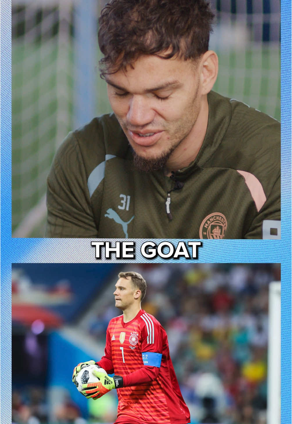 No surprise that Ederson's GOAT goalkeepers are just as good with their feet as their hands 🐐 #ederson #brazil #worldcup #saopaulo #mancity #manchestercity 