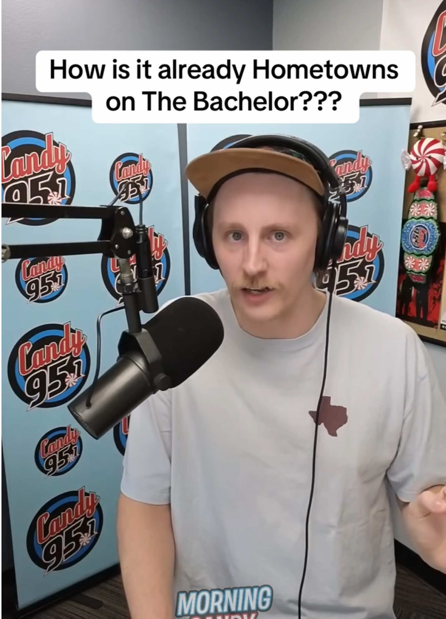 It’s only WEEK SIX and we’re already at HOMETOWNS?? 🤯🌹 @Candy 95  #thebachelor #bachelornation #grantellis #abc #megreilyy #megreily #radio #fyp #candy95 #collegestation #cstat