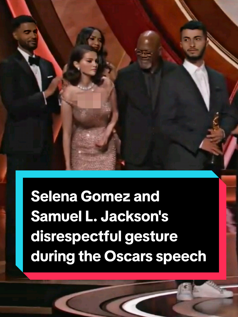 Selena Gomez whispered to Samuel L Jackson during THAT Oscars speech... after smiling stars were accused of disrespect An awkward exchange between Selena Gomez and Samuel L Jackson was caught by a lip reader as the directors of the documentary No Other Land gave a speech about the Israeli-Palestinian conflict during the Oscars. Gomez, 32, and Jackson, 76, presented the best documentary award to the four activists who made the movie, two of them Israeli and two Palestinian. However many Oscars viewers had their eyes trained on Gomez and Jackson, who were spotted chatting uncomfortably onstage as the directors spoke. Now expert Nicola Hickling of Lipreader LIMITED has told DailyMail.com what the celebrities were saying to one another in the background of the political moment. While Abraham was wrapping up, Jackson allegedly told Gomez: 'He made that speech very political,' and she purportedly replied: 'He did, yes,' per Hickling.  Gomez had a faint smile on her face while Jackson talked to her, and after she gave him her response, Jackson was seen laughing. Some social media users looked askance at the exchange and felt Jackson and Gomez were being disrespectful to the filmmakers, particularly in light of the gravity of the issues being discussed. #Oscars2025 #SelenaGomez #SamuelLJackson #NoOtherLand #OscarsDrama #HollywoodNews #selenagomezfan 