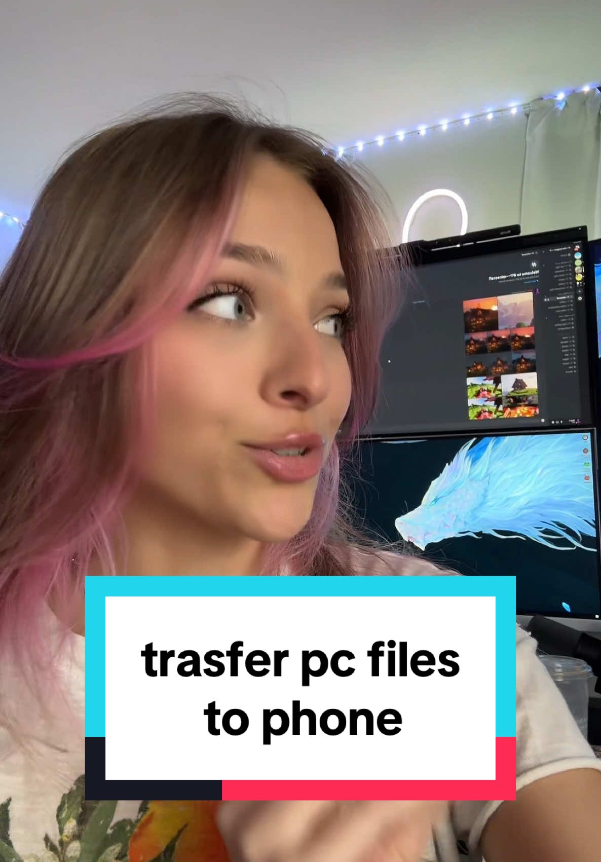 transfer pc files to your phone quickly #lindseyszn #techgirl #techgirltips #techbaddie #discord #pcbuild #pcgamer 