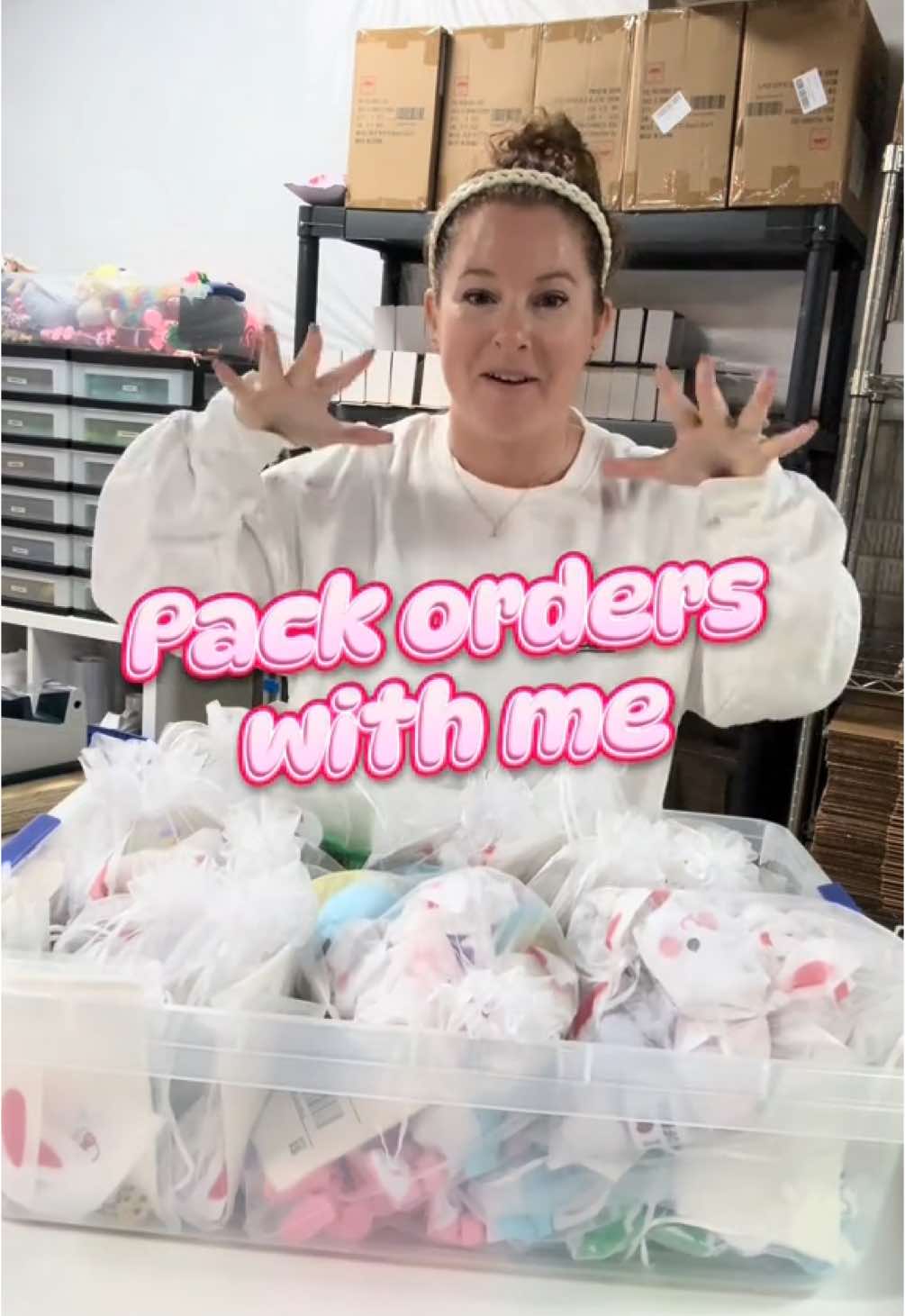 If only it really took 39 seconds to pack a bin of orders…thank you for all the love over the weekend! 🫶💜 #timelapse #orderpacking #packingorders #packing #behindthescenes 