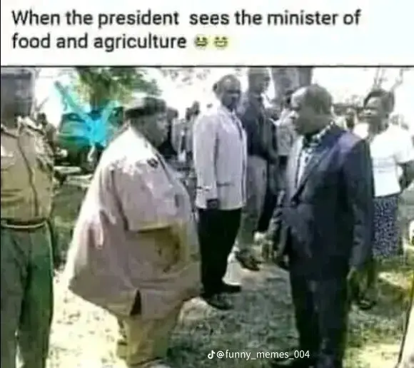 when the president see the minister of agriculture