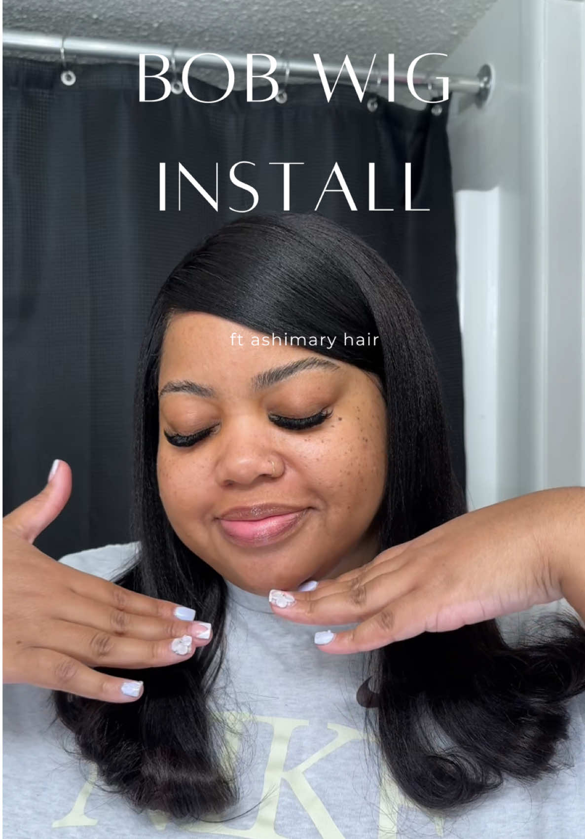 this glueless wig is so pretty. this yaki texture looks so natural, it straightened and curled so well. i am in love. @Ashimary Hair Beauty @Ashimarywig  #gluelesswig #wiginstall #wigtutorial #wigstyling #easyhairstyles #blackgirlhairstyles 