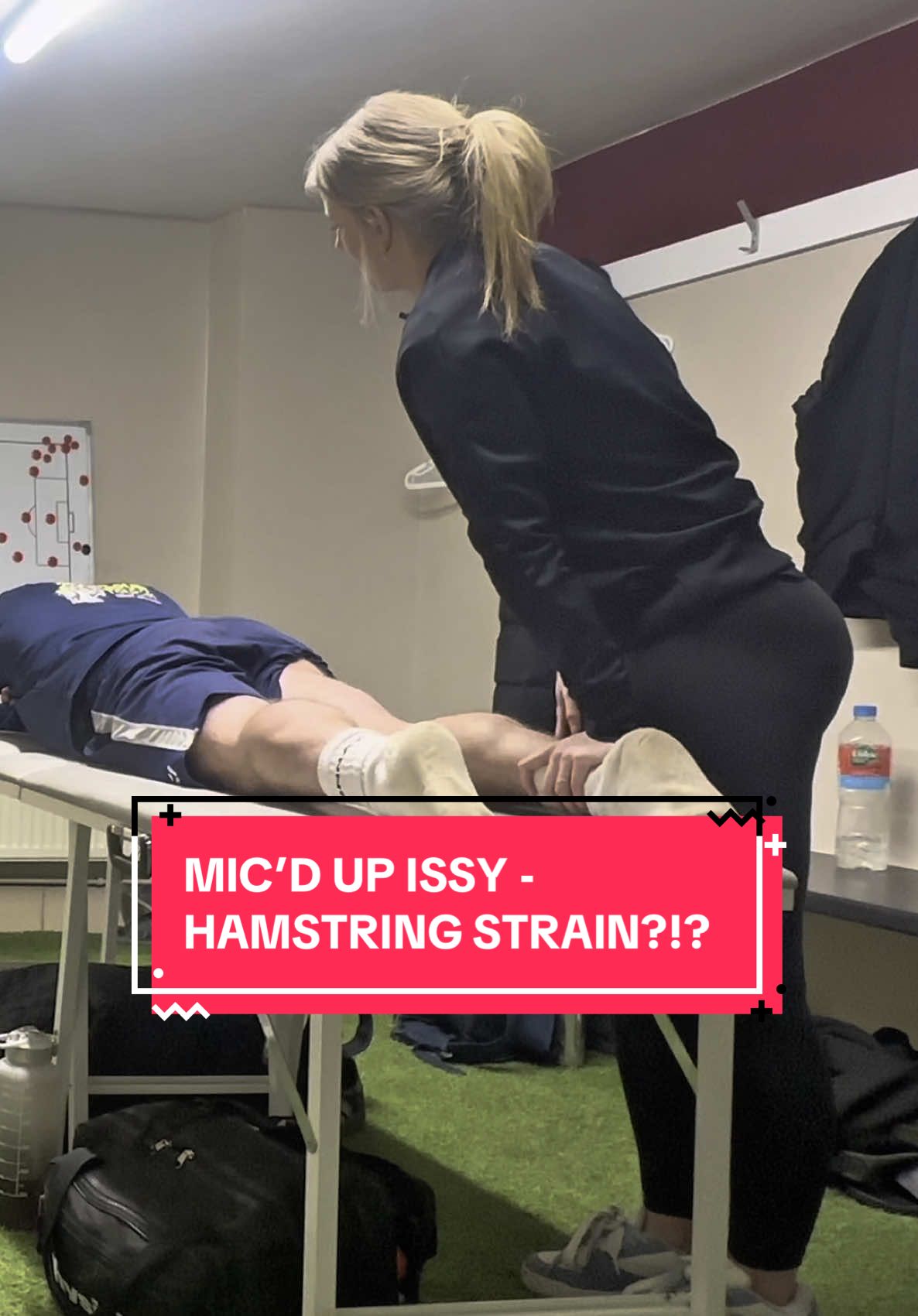 🎙️MIC’D UP ISSY‼️ Hamstring issue & how to help CRAMP!  #issy #injury #football #Soccer #sportsrehab 