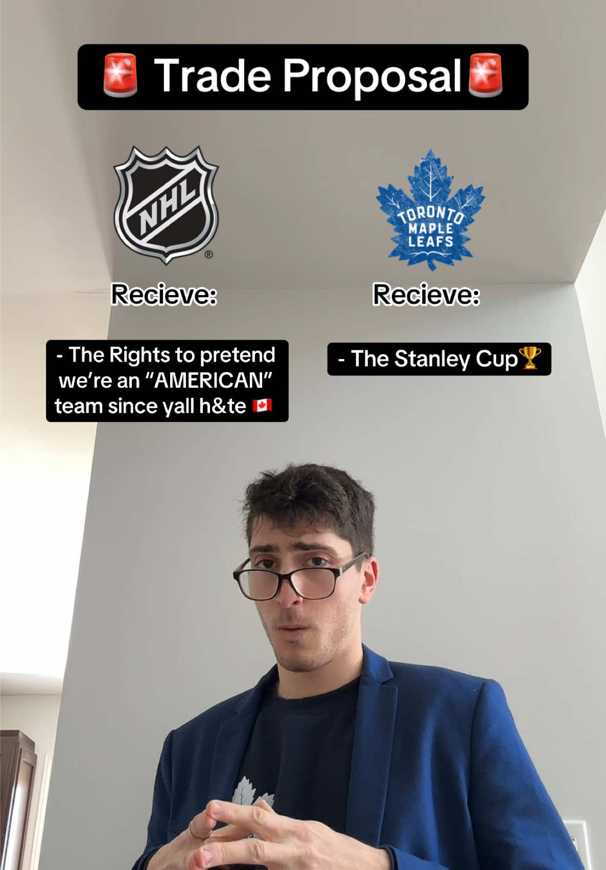 The deadline is close Gary.. I think it’s a win-win situation here, let’s make a deal 🤝 #fyp #hockey #NHL #mapleleafs #canada  #usa 